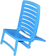 Spiaggina en resina plegable azul claro