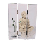 Paravento estampado 3 paneles buddha 120,6x2,5xh180,6x2,5xh180