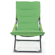 Tumbona plegable relax con acolchado SFOD Verde 60x90xh86 cm