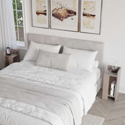 Conjunto de 2 mesitas de noche Elos color light mocha 25x25x60 cm