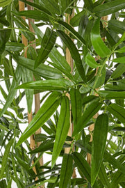 Casa de decoración de plantas en bambú con maceta de 185h CM