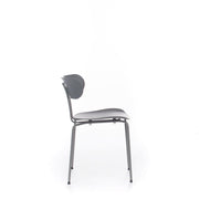 Silla de polipropileno con asiento gris