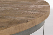 Mesita de metal de estilo industrial cm Ø90 - 43
