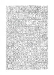 Alfombra Shiraz Blanco-Gris 150X210