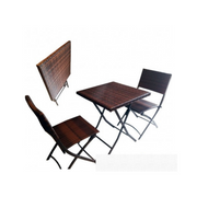 Conjunto Exterior Mesa de Centro más Dos Sillas