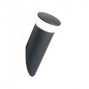 Lámpara de pared de aluminio fundido a presión, difusor de termoplástico opalino, 9W, 920 lúmenes, luz natural, IP65 grafito