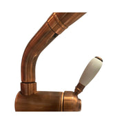 Mezclador de cocina con rociador extraíble, acabado cobre antiguo, 29x23x4 cm