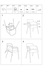 Sillón de diseño en terciopelo y metal dorado rotterdam rosa