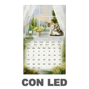 Panel led con calendario rectangular blanco cm30x50x1,8