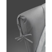 Cama doble contenedor Fiocco en tela gris