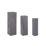 Conjunto de 3 columnas cuadradas para muebles de jardín antracita Melange
