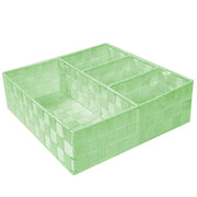 Cajón poliéster verde claro cuadradocm32x32h10