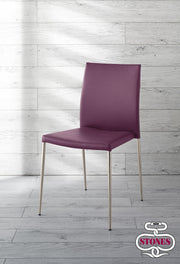 Silla polipiel violeta 41,5x44x85h cm