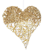 Pendaglio Cuore Glittery Bia 12x