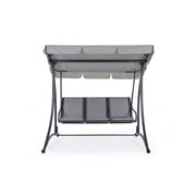 Mecedora de acero tres plazas Antracita GRELY 190x120x h185 cm