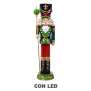 Soldado resina con led negro cm47x44h156