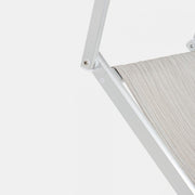 Tumbona plegable OCEAN en aluminio gris