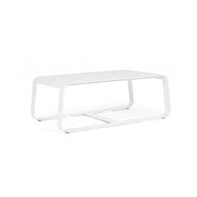 Mesa de centro para exterior en aluminio Blanco MERRIGAN 105x62x h38 cm