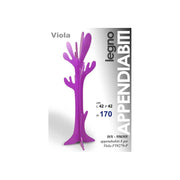 Percha de madera morada 442xH.170 cm