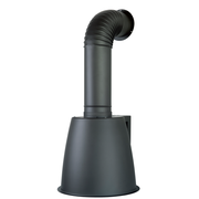 Campana extractora URBAN LUX PARETE en acero inoxidable bruñido Ø49 cm