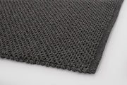 Moqueta exterior gris de fibra sintética tejida a mano 200x300