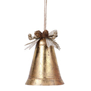 Campana metal dorado 14x11h10 cm