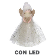 Muñeco tela punta led oro cm6x14h30