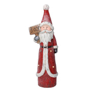 Papá Noel resina led rojo cm19x14h55,5