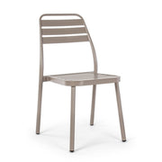 Silla exterior Lennie gris paloma