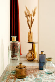 Florero Vt Rattan Rosa Antico H34,5