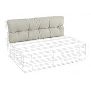 Cojín en tejido Poly palet respaldo beige