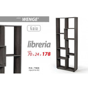 Biblioteca irregular 70 x 24 x 178 H Grey