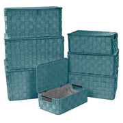 Caja poliéster verde agua rectangular 1-7 cm40x30h21,5