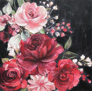 Marco cuadrado madera roja cm100x100h3