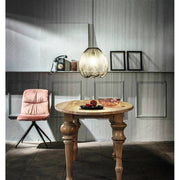 Araña de luces urbana moderna de metal negro 35 cm