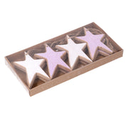 Pack estrella de madera rosa de 8 cm21,5x10,5x2,2