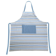 Delantal raya azul air force teñido en hilo cm80x90