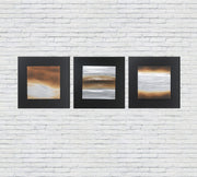 Óleo sobre lienzo multicolor y bastidor de madera 80x80 cm