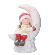 Led blanco luna plastico niña cm36,5x21h52