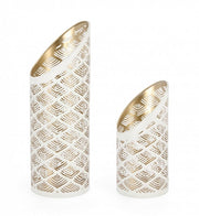 Set de 3 Velas Hamal Cilíndricas Blancas