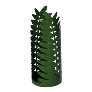 Portavasos de metal hoja de laurel verde oscuro cm ø8h20