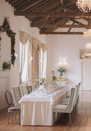 2x silla Woodrose en madera tapizada de estilo clásico