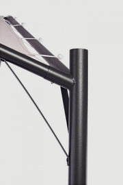 Cenador domo para el jardín gris antracita 3,5x3,5xh 260 cm