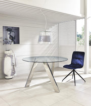 Mesa fija en cristal templado transparente 120x75h cm